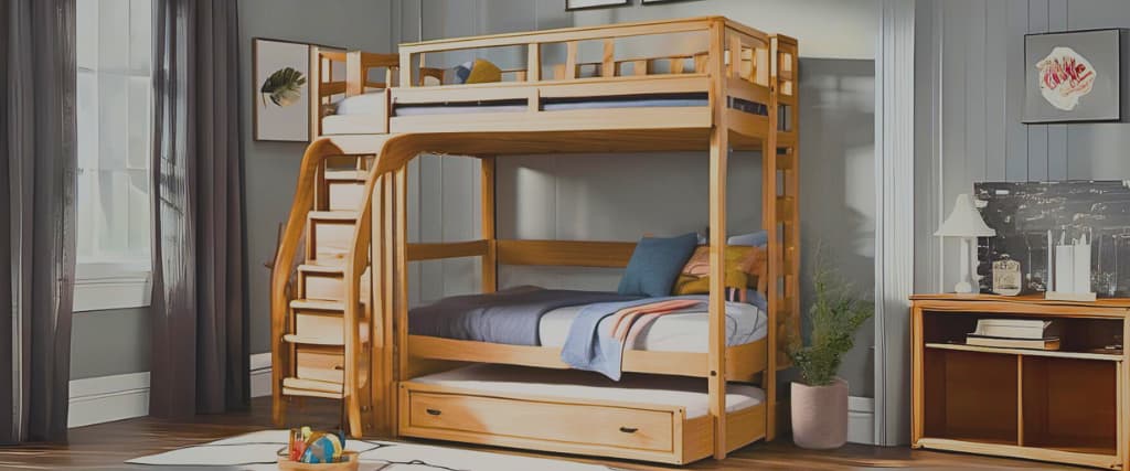 Introducing the Jordan Triple Bunk Bed.