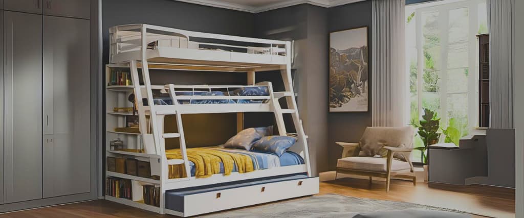 Introducing the Jordan Triple Bunk Bed.