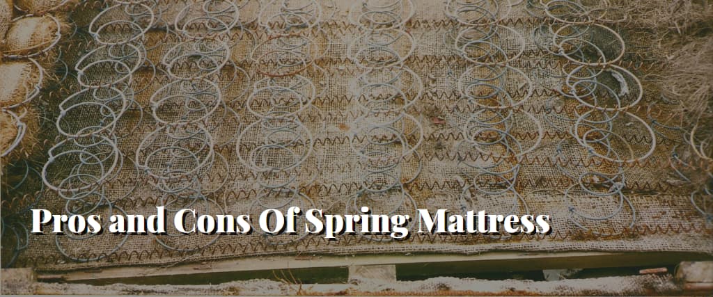 Pros and Cons Of Spring Mattress